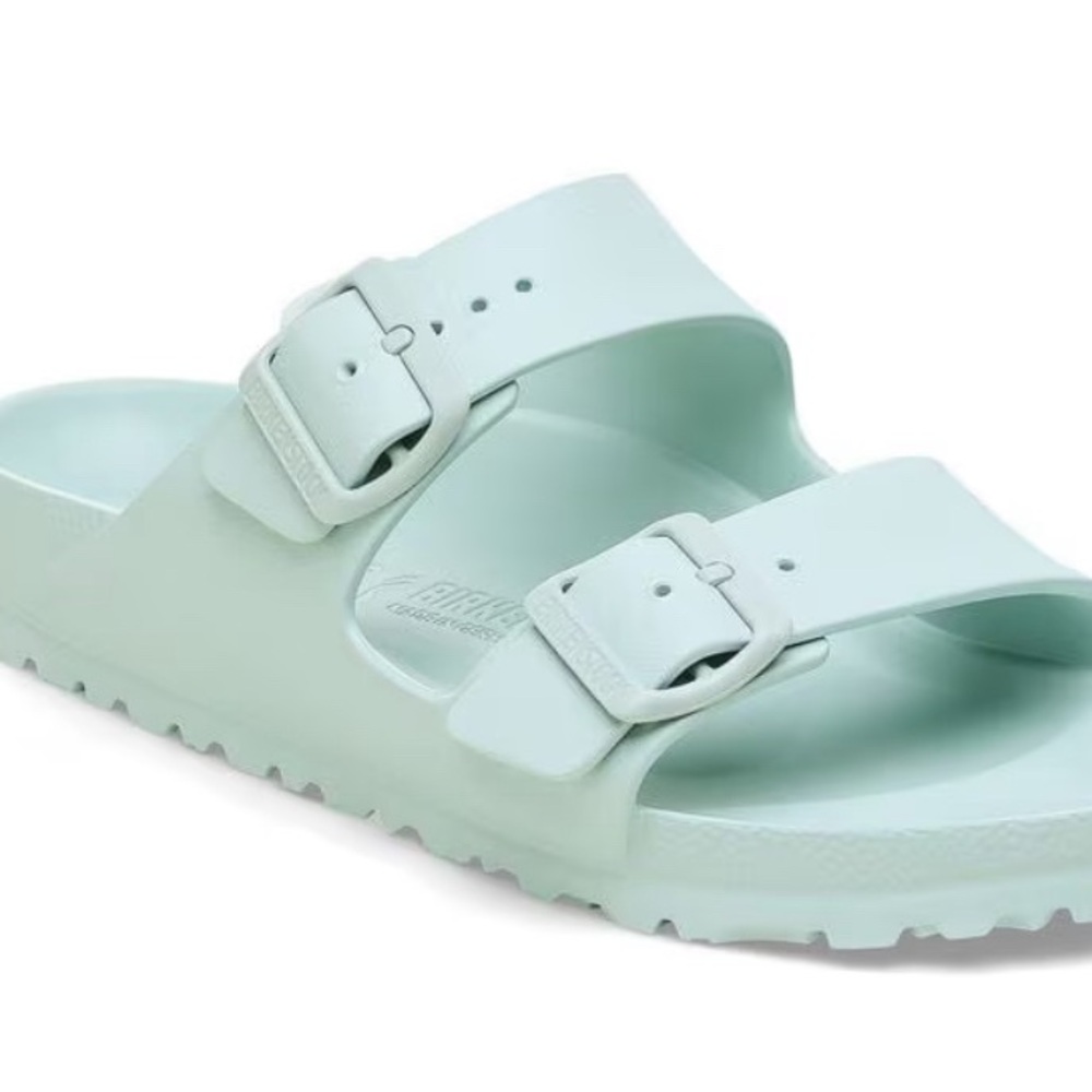 Birkenstock Arizona Essentials EVA Womens Size 9 Shoes Surf Green Slide Sandals - Picture 2 of 5
